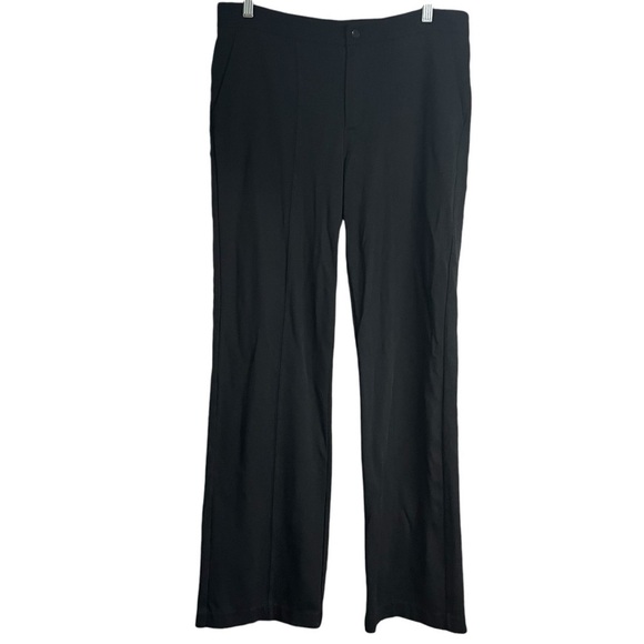 Athleta Black Ponte Wide Leg Pants Size 8 - Picture 4 of 15